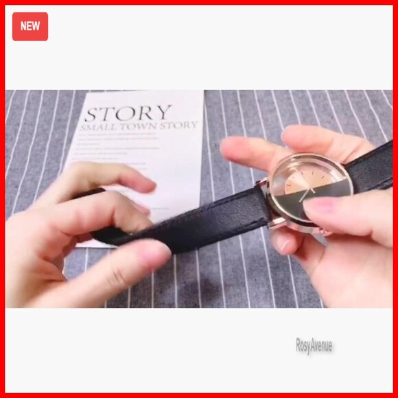 Unisex Minimalist Quartz Watch, Waterproof, Leather Band, 39mm Dial